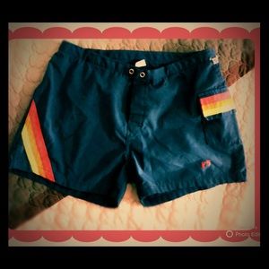 Vintage hang ten beach shorts